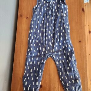 Hanna Andersson 2T Blue and White Kids Bodysuit